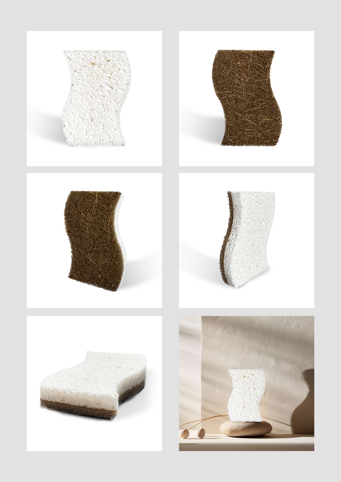 Eco-Friendly Coconut Fiber Scrub Sponge for Dishes