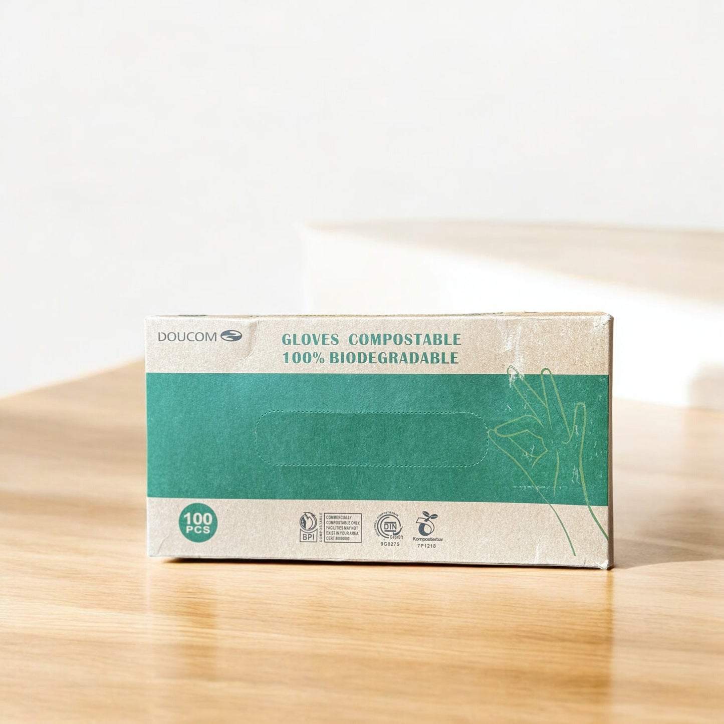 Natural Compostable Gloves – 100% Biodegradable