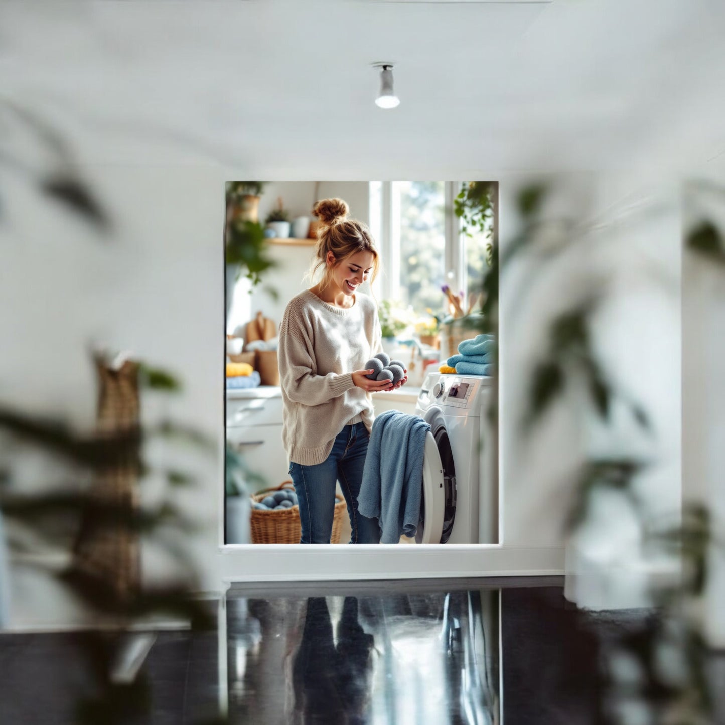 Eco-Friendly Wool Dryer Balls with Cute Sheep Design