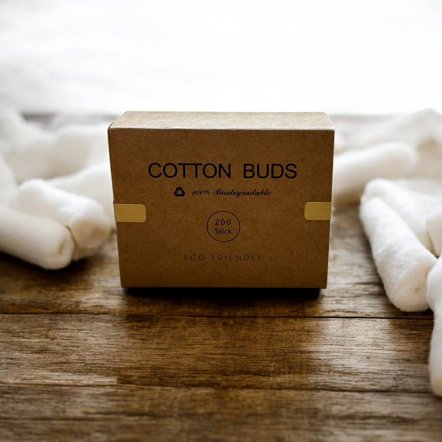 Biodegradable Cotton Buds 200-Pack Eco-Friendly