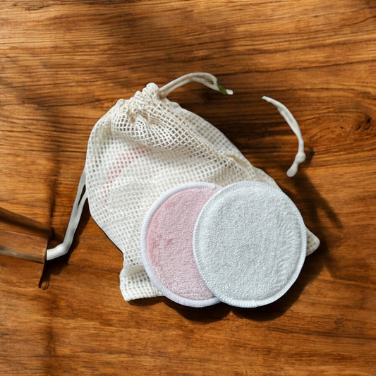 Reusable Makeup Remover Pads with Mesh Pouch Set