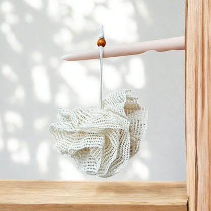 Natural Loofah Bath Sponge with Hanging Loop