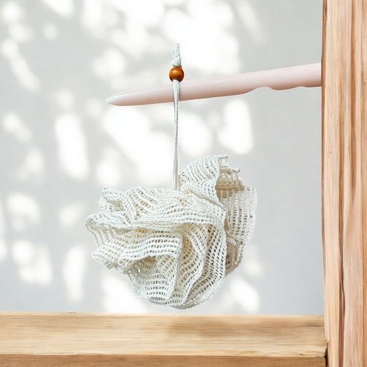 Natural Loofah Bath Sponge with Hanging Loop