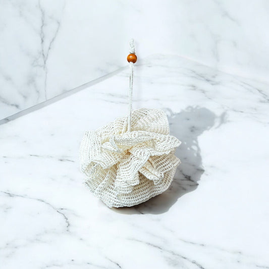 Natural Loofah Bath Sponge with Hanging Loop